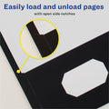 Avery Letter Pocket Folder, Black, 8 1/2" Width x 11" Length, 5 / Carton, AVE47988CT