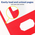 Avery Letter Pocket Folder, Red, 8 1/2" Width x 11" Length, 5 / Carton, AVE47989CT