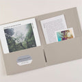 Avery Letter Pocket Folder, Gray, 8 1/2" Width x 11" Length, 5 / Carton, AVE47990CT