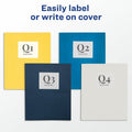 Avery Letter Pocket Folder, Yellow, 8 1/2" Width x 11" Length, 5 / Carton, AVE47992CT