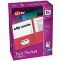 Avery Letter Pocket Folder, Assorted, 8 1/2" Width x 11" Length, 5 / Carton, AVE47993CT