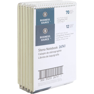 Business Source Steno Notebook, 6" x 9", 12 / Pack — view 1