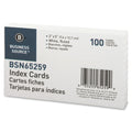 Business Source Ruled Index Cards, 5" x 3", 10 / Box, BSN65259BX