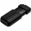 Verbatim America PinStripe USB Flash Drives, Black, 5 / Bundle, VER49063BD