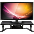 Allsop Metal Art ErgoTwin Height Adjustable Dual Monitor Stand, Pearl Black, ASP31883