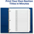Avery Extra-Wide Dividers, 26 Tabs, Ready Index (11166), Black, 1 Set, AVE11166