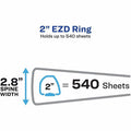 Avery 2" Heavy-Duty Industrial SDS Binder - One-Touch Rings, Red, 8 1/2" Width x 11" Length, AVE18951