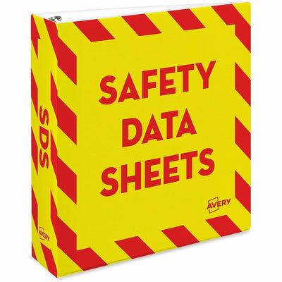 Avery 2" Heavy-Duty Industrial SDS Binder - One-Touch Rings, Red, 8 1/2" Width x 11" Length, 6EA/CT — view 1
