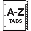 Avery Heavy-Duty Plastic A-Z Industrial Dividers, Yellow, 1 Set, AVE23081