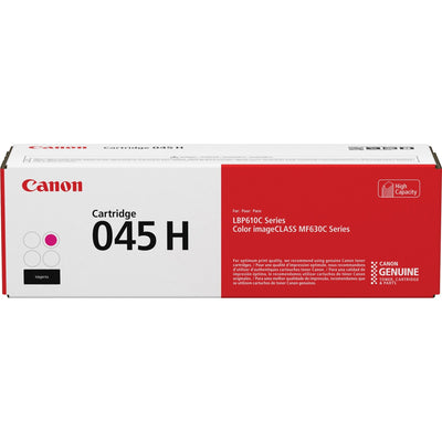 Canon 045H Original High Yield Laser Toner Cartridge - Magenta -, CNMCRTDG045HM
