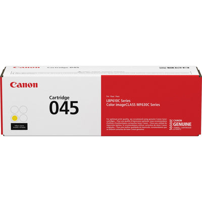Canon 045 Original High Yield Laser Toner Cartridge - Yellow -, CNMCRTDG045Y