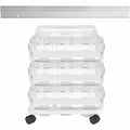 Deflecto Stackable Caddy Organizer Multi-Pack Bundle, White, 1 Set, DEF329003BB