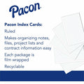 Dixon Ticonderoga Pacon Ruled Index Cards, 3" x 5", 100 / Pack, PAC5135