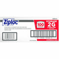 S. C. Johnson & Son Ziploc 2-Gallon Storage Bags, Clear, 100 / Carton, SJN682253