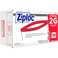 S. C. Johnson & Son Ziploc 2-Gallon Storage Bags, Clear, 100 / Carton, SJN682253