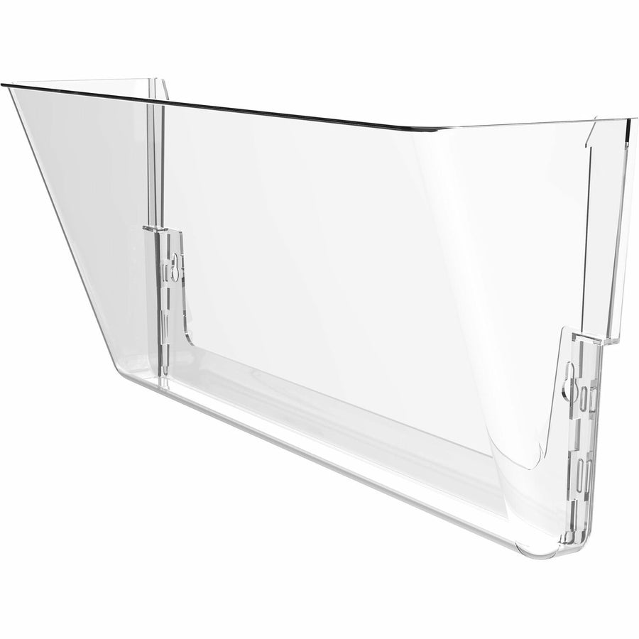 Storex Stacking Wall Pocket, 4" x 7", Clear, Poly, PVC-free, STX70207U06C