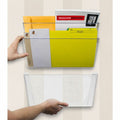 ERA Group Storex Stacking Wall Pocket, Clear, STX70207U06C