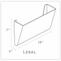 ERA Storex Stacking Wall Pocket, Smoke, STX70208U06C