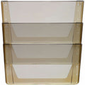 ERA Group Storex Stacking Wall Pocket Set, Smoke, 3 / Set, STX70246U06C
