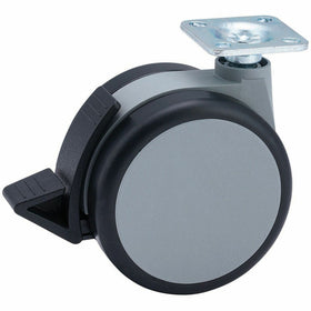 Master Caster Gemini Heavy-Duty Chair Mat Casters, Black, 1 Set, MAS71444