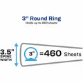 Avery Economy View Binder, White, 8 1/2" Width x 11" Length, 4 / Bundle, AVE05741BD