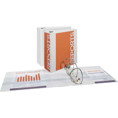 Avery Durable View Binders - EZD Rings, White, 8 1/2" Width x 11" Length, 3 / Bundle — view 1