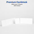 Avery Blank Tickets with Tear-Away Stubs, Matte White, 5 / Carton, AVE16154CT