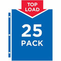 Avery Secure Top Sheet Protectors, Clear, 8 1/2" Width x 11" Length, 3 / Bundle, AVE76000BD