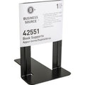 Business Source Heavy-gauge Steel Book Supports, Black, 6 / Box, BSN42551BX