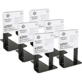 Business Source Heavy-gauge Steel Book Supports, Black, 6 / Box, BSN42551BX