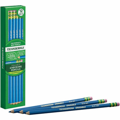 Dixon Ticonderoga Ticonderoga Pre-Sharpened Erasable Checking Pencils, HB, 6 / Carton, DIX14209CT