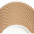 Genuine Joe 8 oz Rippled Hot Cups, Brown, 5 / Bundle, GJO11255BD