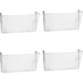 Officemate Mountable Wall File, Clear, 4 / Carton, OIC21434CT