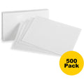 HAMELIN Oxford Plain Index Cards, White, 3" x 5", 5 / Bundle, OXF30BD
