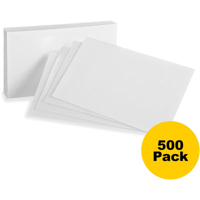 HAMELIN Oxford Plain Index Cards, White, 3" x 5", 5 / Bundle, OXF30BD