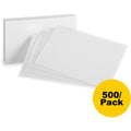 HAMELIN Oxford Plain Index Cards, White, 4" x 6", 5 / Bundle, OXF40BD