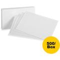 HAMELIN Oxford Plain Index Cards, White, 5" x 8", 5 / Box, OXF50BX