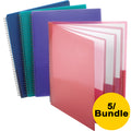 HAMELIN Oxford Letter Pocket Folder, Assorted, 8 1/2" Width x 11" Length, 5 / Bundle, OXF5740404BD