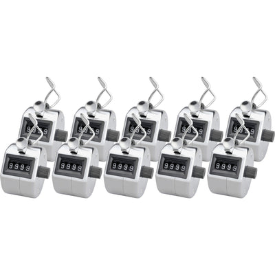 Sparco Finger Ring Tally Counter, Silver, 10 / Box, SPR24100BX