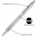 Zebra Pen STEEL 7 Series F-701 Retractable Ballpoint Pen, 6 / Box, ZEB29411BX