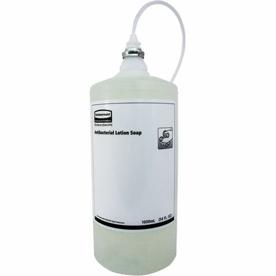 Rubbermaid Commercial Dispenser Antimicrobial Liquid Soap, White, 4 / Carton, RCP2018582