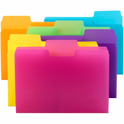 Smead SuperTab 1/3 Tab Cut Letter Top Tab File Folder, Green, 8 1/2" Width x 11" Length, 18 / Pack, SMD10515