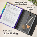Smead 1/3 Tab Cut Letter Organizer Folder, Purple, 8 1/2" Width x 11" Length, SMD89206