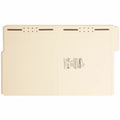 Smead SuperTab 1/3 Tab Cut Letter Recycled Fastener Folder, Manila, 8 1/2" Width x 11" Length, 50 / Box, SMD14545
