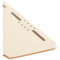 Smead SuperTab 1/3 Tab Cut Letter Recycled Fastener Folder, Manila, 8 1/2" Width x 11" Length, 50 / Box, SMD14545