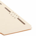 Smead SuperTab 1/3 Tab Cut Letter Recycled Fastener Folder, Manila, 8 1/2" Width x 11" Length, 50 / Box, SMD14545