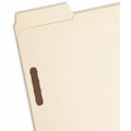Smead SuperTab 1/3 Tab Cut Letter Recycled Fastener Folder, Manila, 8 1/2" Width x 11" Length, 50 / Box, SMD14545