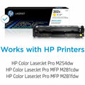 HP 202X (CF502X) Original High Yield Laser Toner Cartridge - Yellow -, HEWCF502X