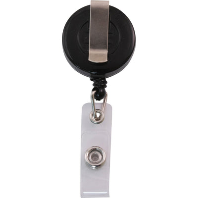 Advantus Snap Clip Retractable ID Reel, Black, 25 / Pack — view 1