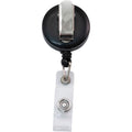 Advantus Snap Clip Retractable ID Reel, Black, 12 / Pack, AVT75667